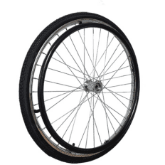 24-Inch Pneumatic Spoke Rear Wheel for Wheelchairs