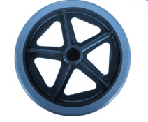 8-Inch x 1-Inch Front Wheel for Wheelchairs
