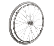 20-Inch Solid Spoke Rear Wheel for Wheelchairs