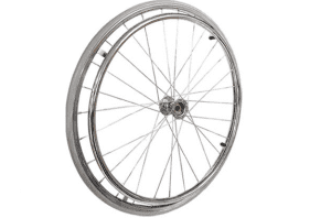 22-Inch Solid Spoke Rear Wheel for Wheelchairs