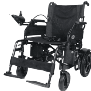 Foldable Wide-Seat Electric Wheelchair – 130 kg Capacity
