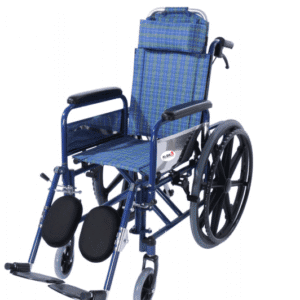 Pediatric Steel Reclining Wheelchair with Elevating Footrests – 35 cm Seat