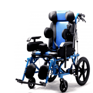 Adult Cerebral Palsy Wheelchair with Reclining Backrest & Elevating Footrest