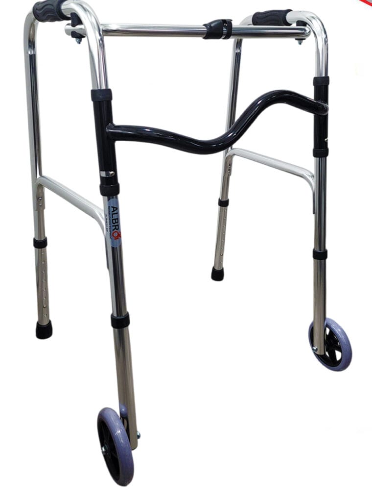Aluminium Folding Walker with 2 Front Wheels (SP Version)