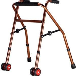 Pediatric Walker with Backrest & Wheels