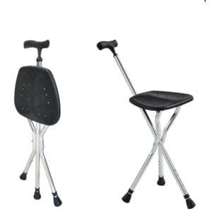 Walking Stick with Folding Chair (Ergonomic Handle)