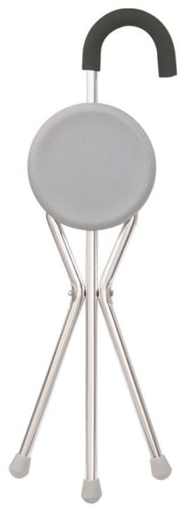 Folding Tripod Walking Stick with Seat