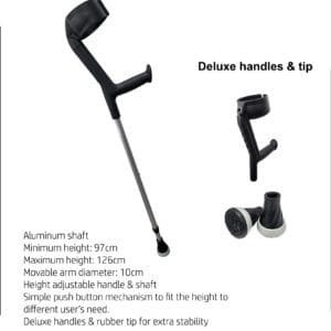 Elbow Crutches (Deluxe Handles & Tip)