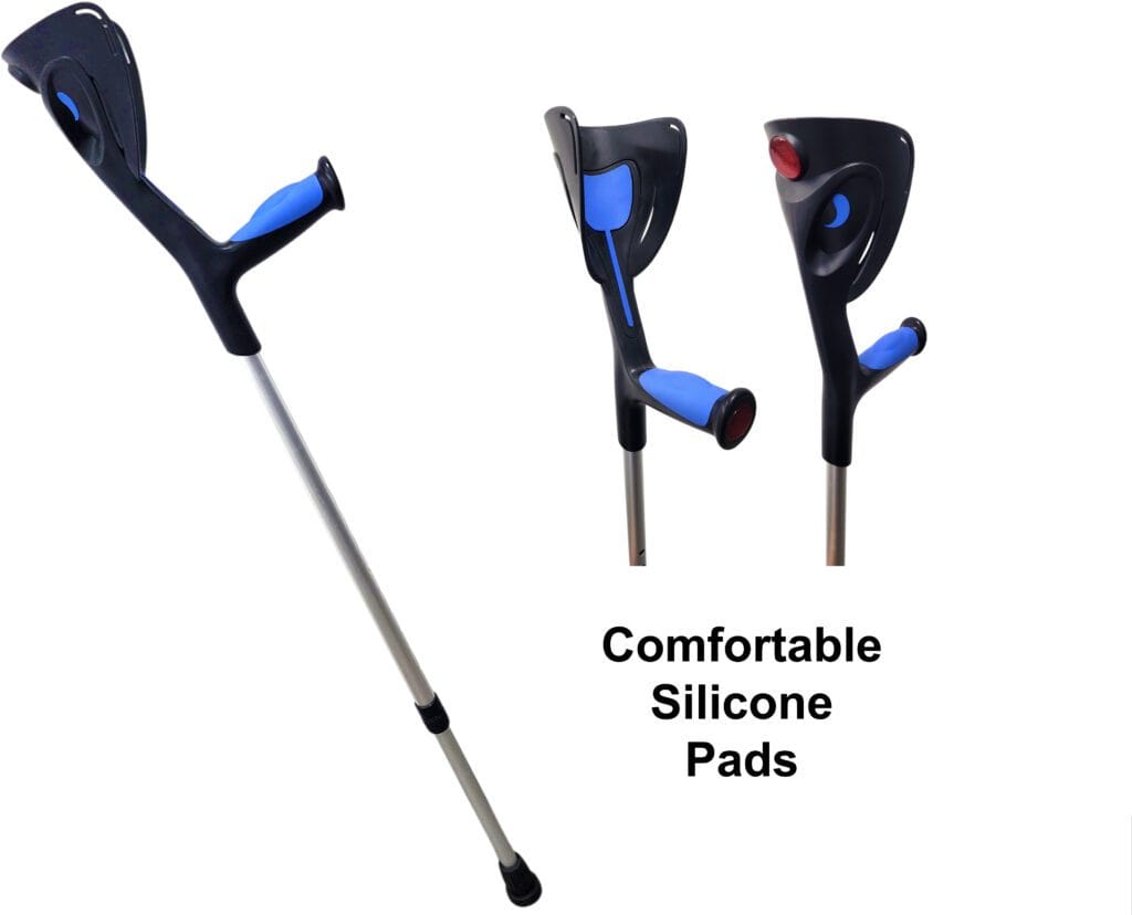 Elbow Crutches with Silicone Pads