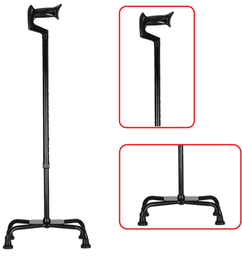 Quadripod Cane (Large Base Centered)