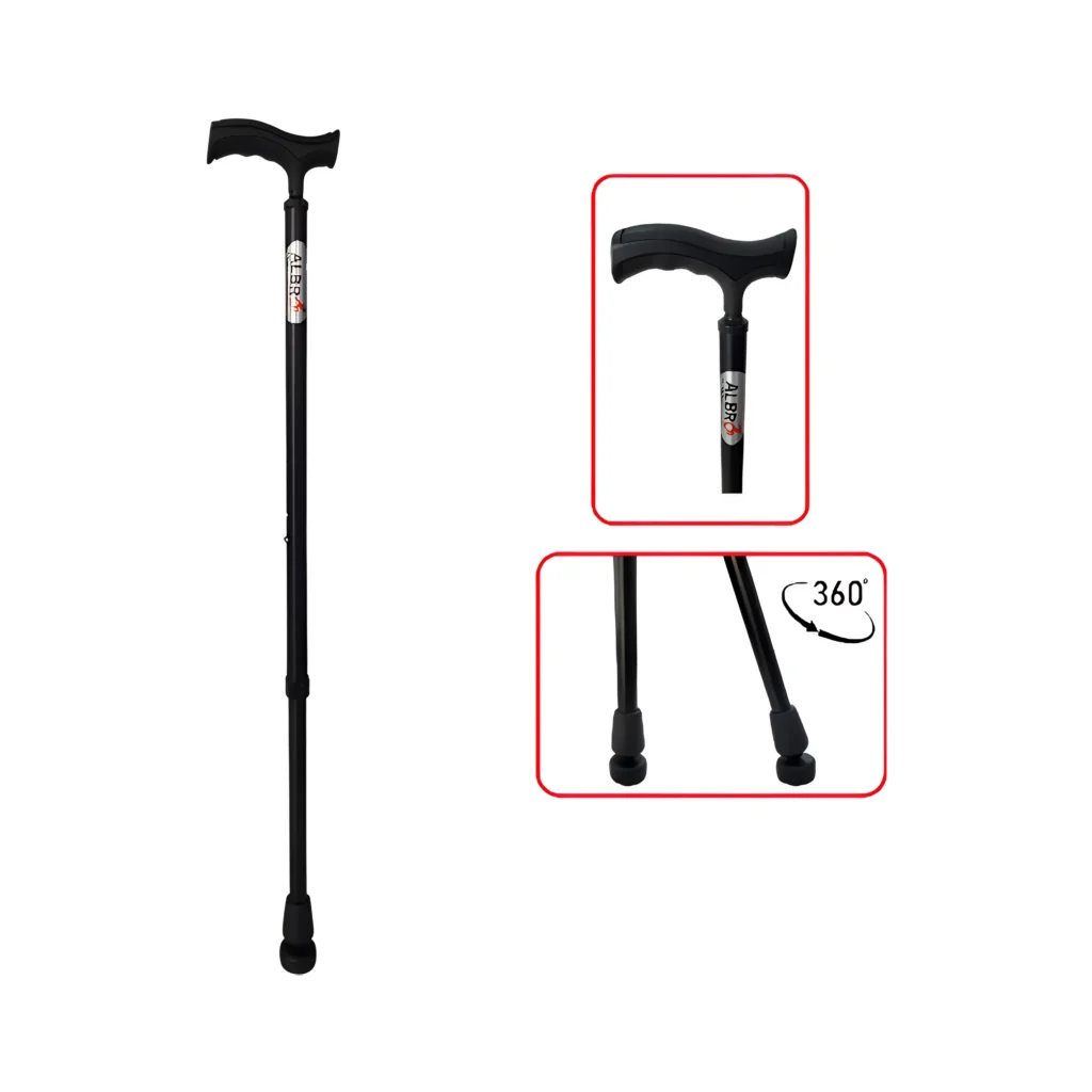 Walking Stick with 360° Rotating Base