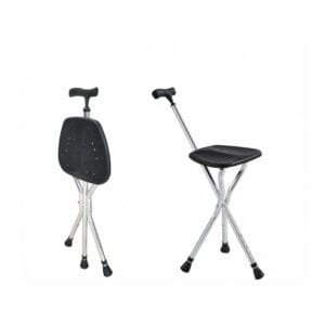 Walking Stick with Folding Chair (Ergonomic Handle)