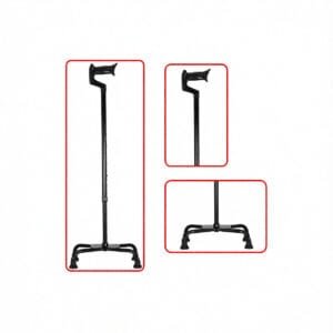 Quadripod Cane (Large Base Centered)