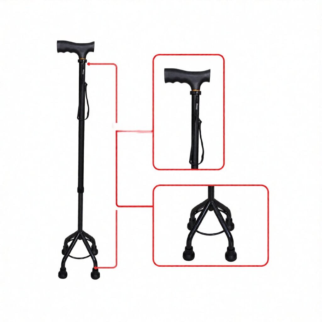 Quadripod Cane (Small Base)