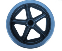 8-Inch x 1-Inch Front Wheel for Wheelchairs