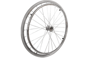 22-Inch Solid Spoke Rear Wheel for Wheelchairs
