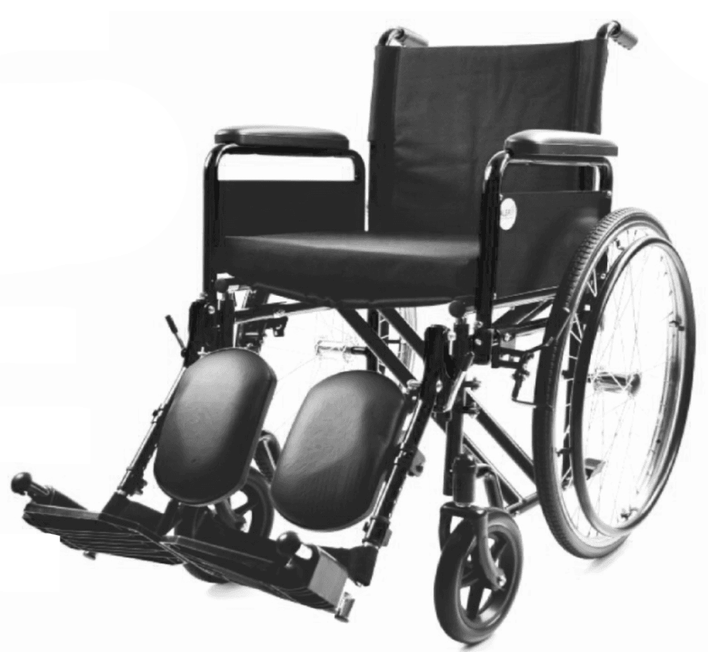 Standard Steel Wheelchair – Elevating Footrests