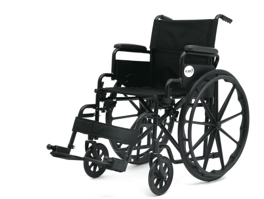 Standard Steel Wheelchair – 460 mm Seat