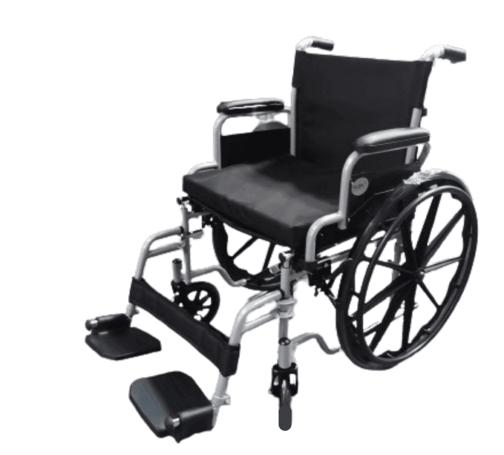 Wide Seat Steel Wheelchair – 500 mm Seat