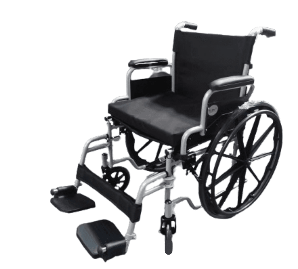 Wide Seat Steel Wheelchair โ 500 mm Seat