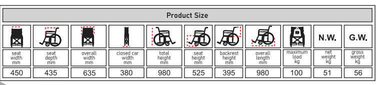 Electric Wheelchair (Reclining High Backrest)