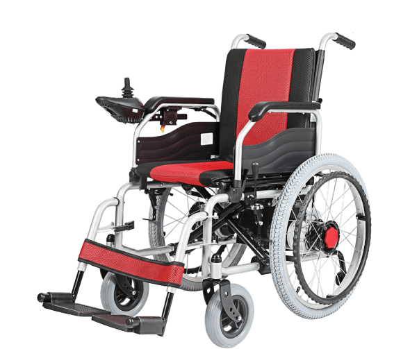 Standard Foldable Electric Wheelchair โ Manual & Electric Modes