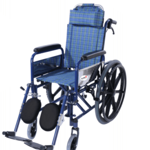 Pediatric Steel Reclining Wheelchair with Elevating Footrests – 35 cm Seat