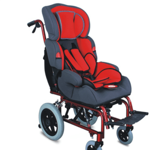 Pediatric Cerebral Palsy Wheelchair with Reclining Backrest & Adjustable 5-Point Safety Belt
