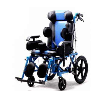 Adult Cerebral Palsy Wheelchair with Reclining Backrest & Elevating Footrest
