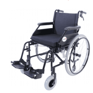 Standard Aluminum Wheelchair with Cushion & 8" Front Wheels