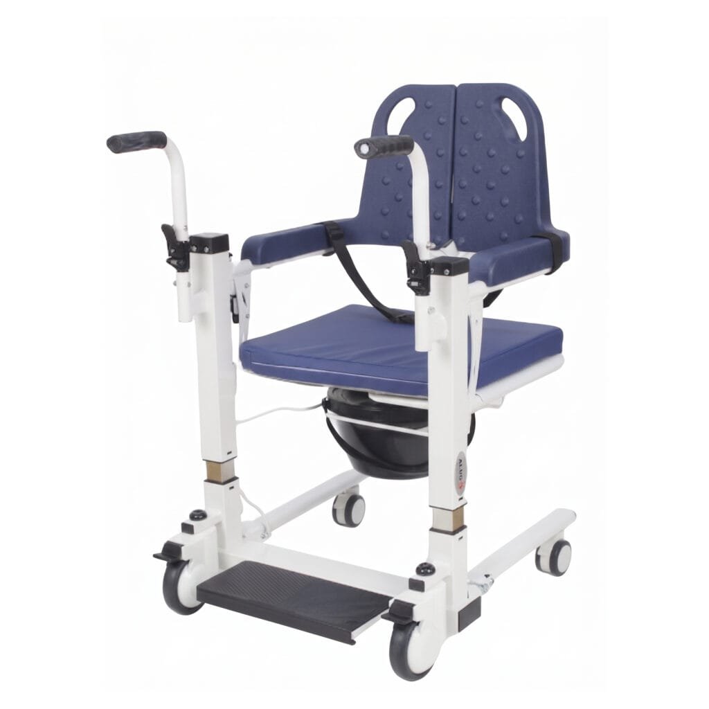 Electric Lift Commode Transfer Wheelchair