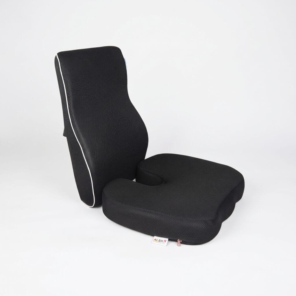 Orthopedic Memory Foam Seat and Back Support Cushion Set