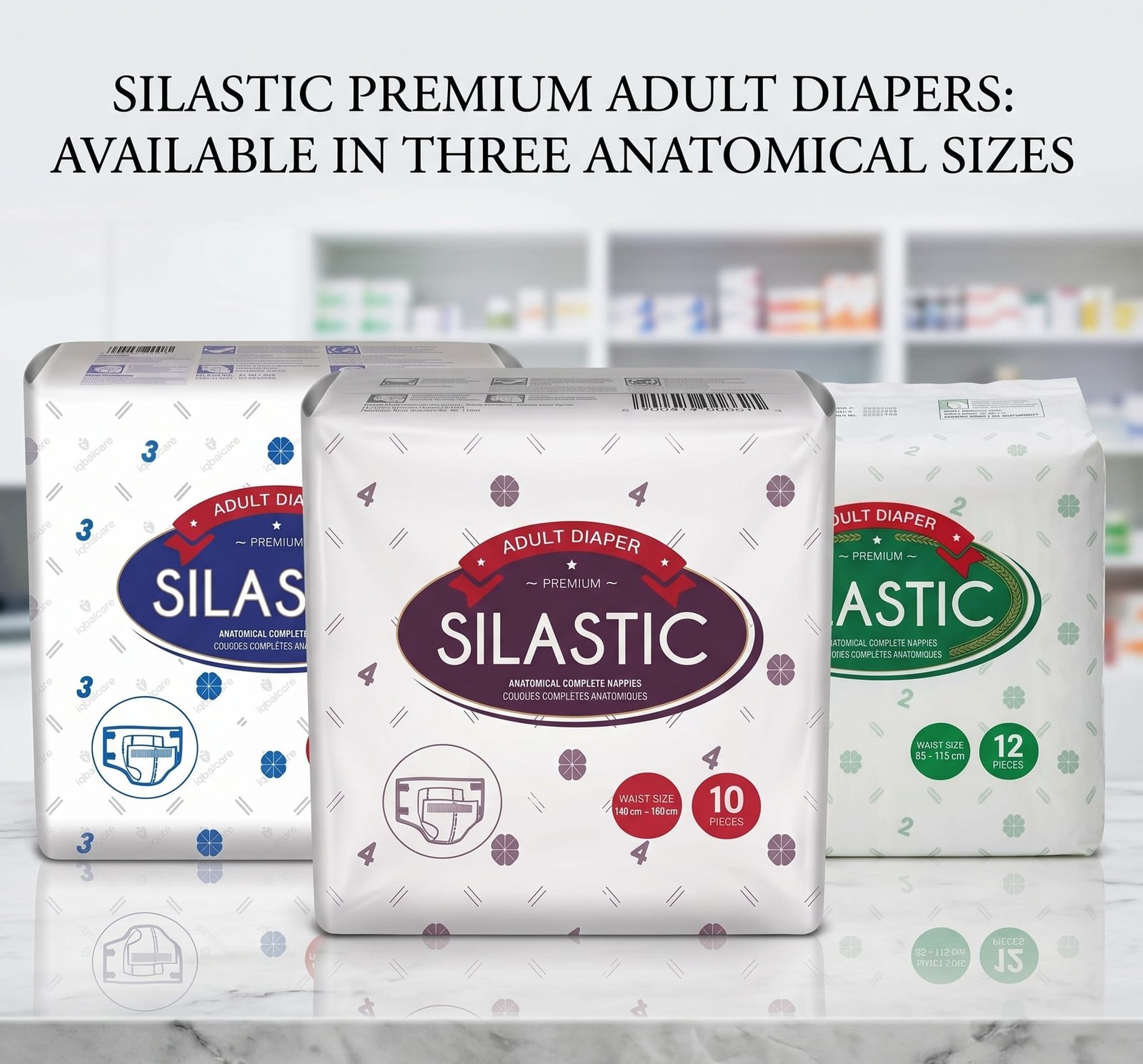 Silastic Premium Adult Diapers – Full Coverage & Secure Fit