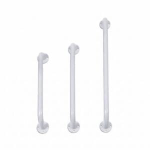 Steel Bathroom Safety Grab Bar – Powder-Coated White