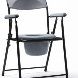 Foldable Powder-Coated Steel Commode Chair – Standard Size