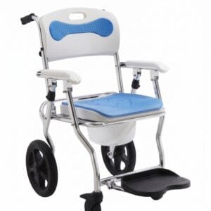 Foldable Commode & Shower Chair Aluminum
