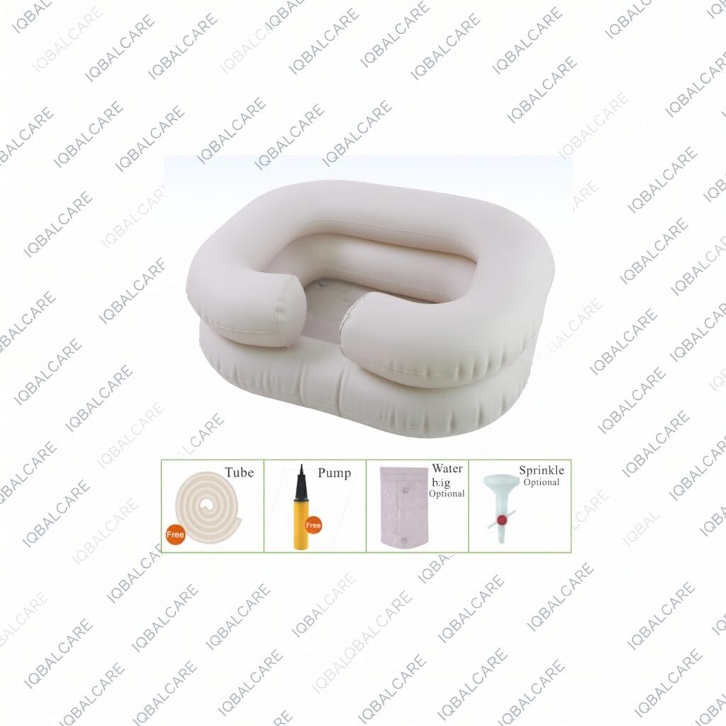 Inflatable Hair Shampoo Basin for Bedridden Patients (65x50x20cm)