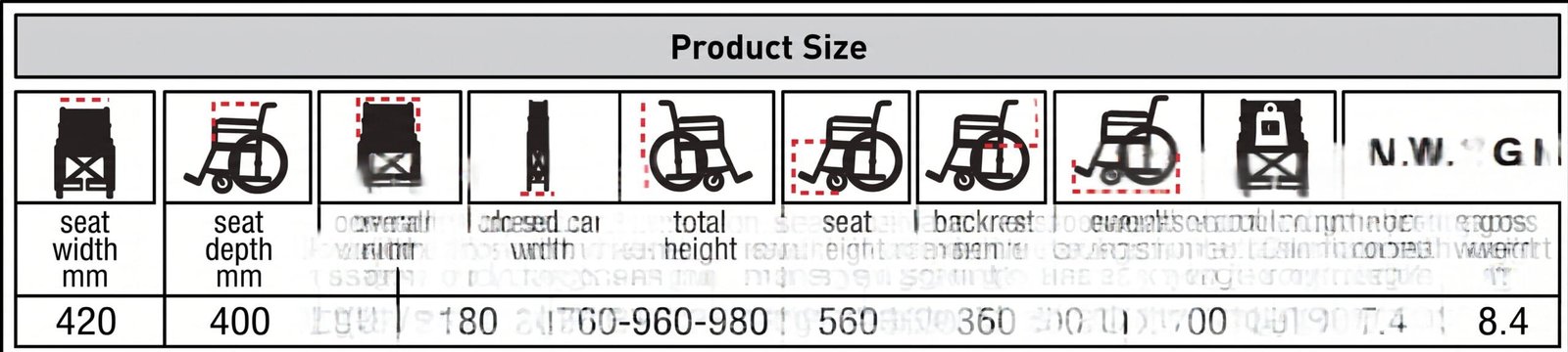 Chrome-Plated Steel Foldable Commode Chair with Wheels - Image 2