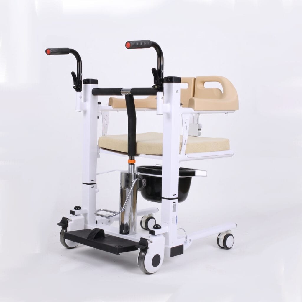 Hydraulic Lift Commode Transfer Wheelchair