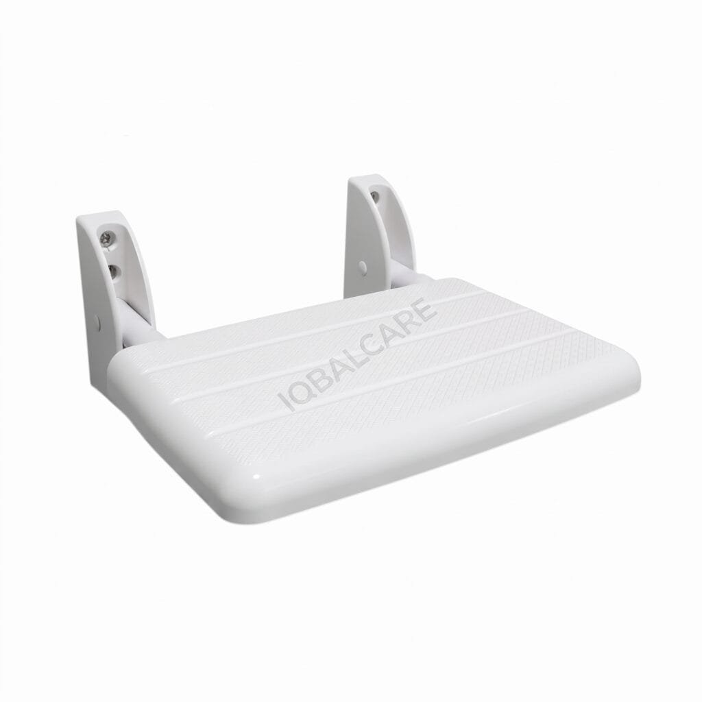 Wall-Mounted Foldable ABS Plastic Shower Seat (35x25cm)